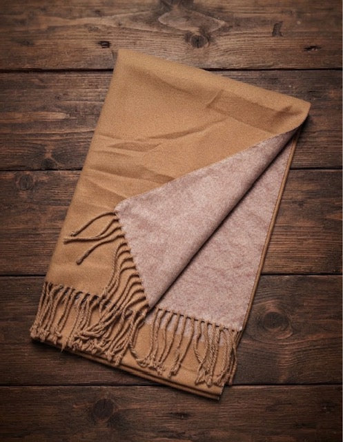 Wool-Blend Shawl - Large - Heather Gray