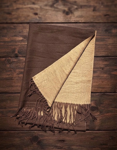 Wool-Blend Shawl - Large - Heather Gray