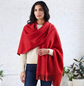 Wool-Blend Shawl - Large - Black